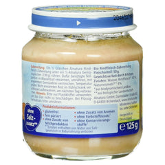 Preparat din carne de vită organică, 125 g