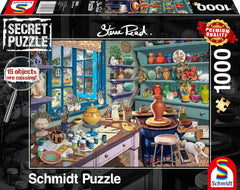 Schmidt Spiele 59656 Studioul artistului, 1000 piese Puzzle secret Puzzle Naty Shop Titlu implicit