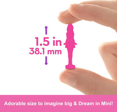 Barbie Mini Barbieland Set mit 5 Fashionistas-Puppen, ca. 3,8 cm große Minipuppen in Lippenstifthüllen, Überraschungskollektionsset (Stile können variieren), JBD26 Naty Shop Dolls