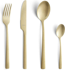 Amefa MANILLE Set de tacâmuri 16 piese, acoperire PVD, oțel inoxidabil, lamă din oțel 13/0, oțel inoxidabil 18/0 Naty Shop