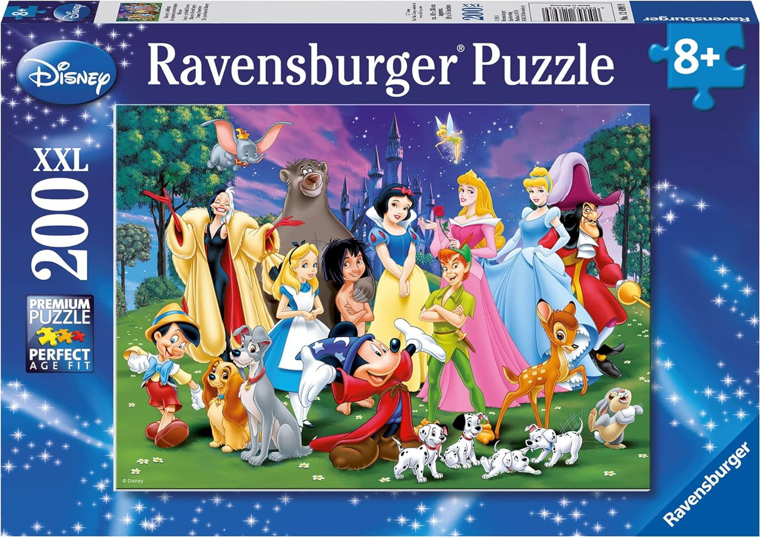Ravensburger puzzle pentru copii - 12698 Disney favourites - Puzzle Disney pentru copii de peste 8 ani, cu 200 de piese în format XXL Puzzle Naty Shop Titlu implicit