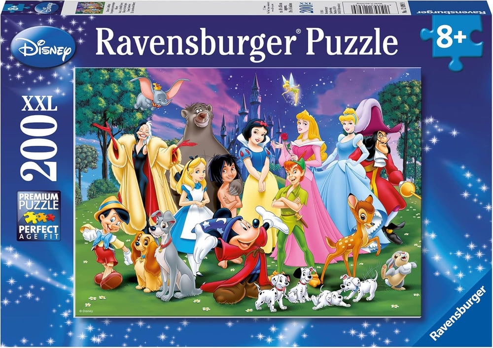 Ravensburger puzzle pentru copii - 12698 Disney favourites - Puzzle Disney pentru copii de peste 8 ani, cu 200 de piese în format XXL Puzzle Naty Shop Titlu implicit