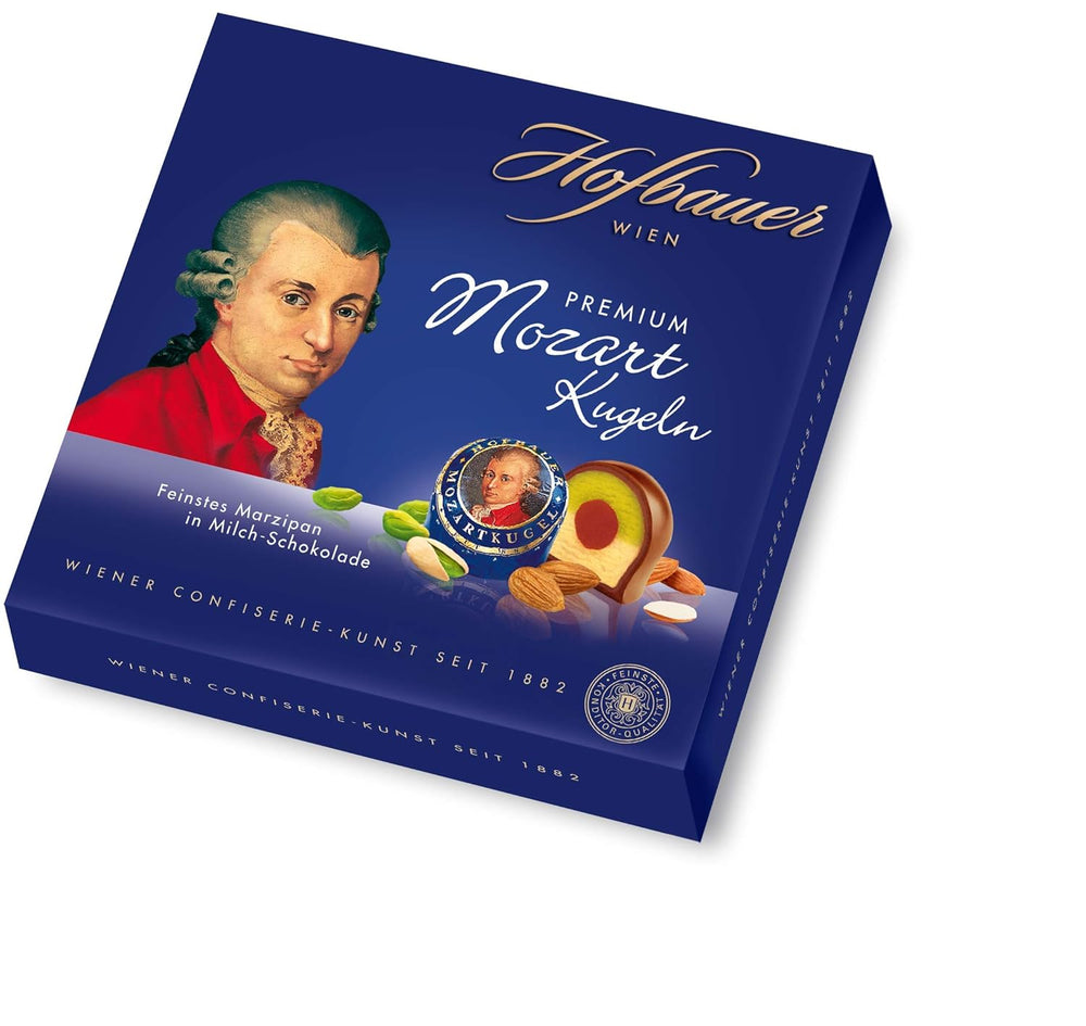 Hofbauer Wien, Mozartkugeln 200 g, Milchschokolade