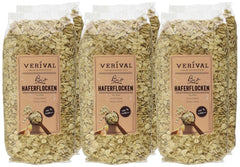 Verival Haferflocken – Bio, Packung mit 6 x 500 Gramm Cereale Naty Shop