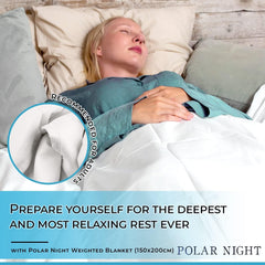 Pătură ponderată pentru adulți 150 X 200 Cm, 7Kg - Pătură ponderată pentru somn profund, pătură grea, pătură de terapie din bumbac 100%, pătură relaxantă Oeko-Tex® 100 Standard plapumă Paturi si Cuverturi Polar Night