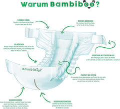 Bambiboo-Einwegwindeln, hautfreundlich und Nabelöffnung, verschiedene Größen Mutter und Baby Naty Shop