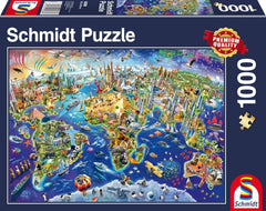 Schmidt Spiele 58288, Entdecken Sie die Welt, Puzzle 1000 Teile Puzzle Naty Shop Standardtitel