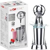 Clatronic® Barmixer U. Milchaufschäumer | Smoothie-Maker | 650 ml Edelstahlbehälter | Praktischer Becherhalter | Mixer | 2 Geschwindigkeitsstufen | Kraftvoller 65-Watt-Motor | Chromdesgin | BM 3472 Küche Naty Shop