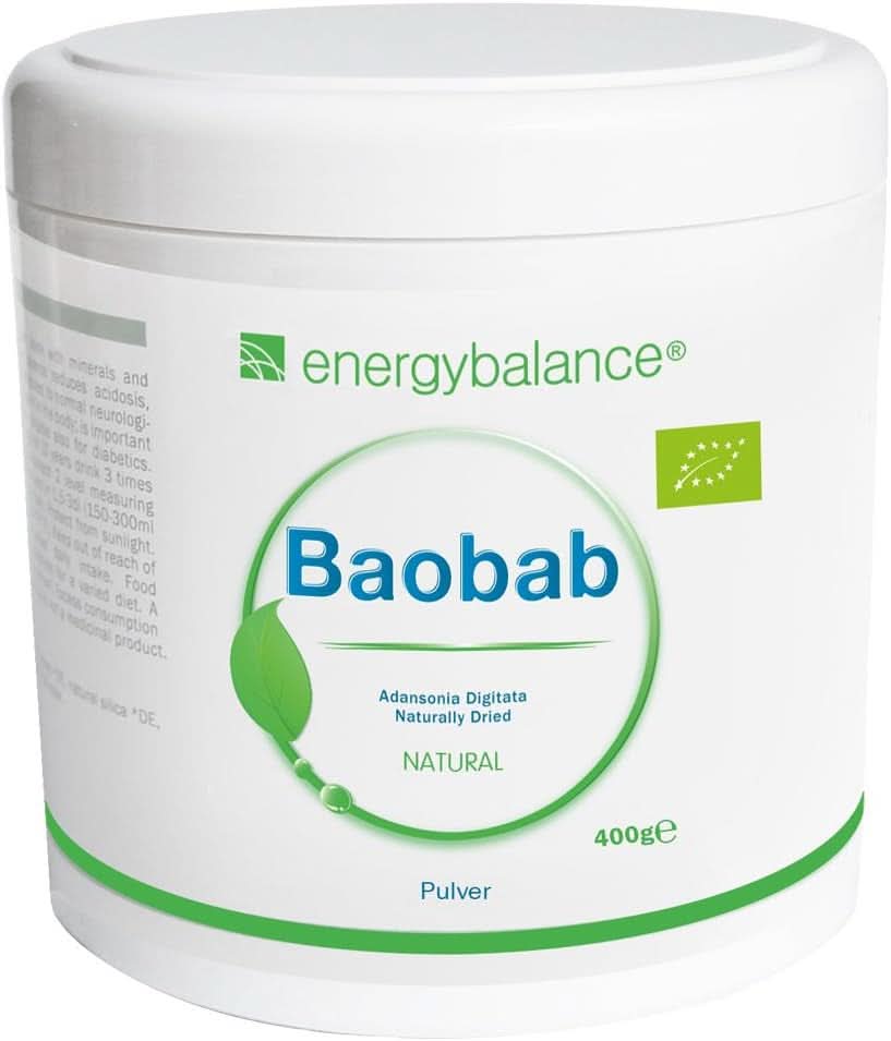 Baobab Bio-Pulver – Vitamin C, Kalzium, Magnesium, Kalium, 400 Gramm Aromen Naty Shop
