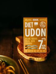 Udon Shirataki Konjac Nudeln Bio 385g – Kalorienarm, glutenfrei, vegan – aus Konjakwurzel, reich an Ballaststoffen DIÄT-FOOD