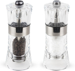 OSLO Duo acrilic/oțel inoxidabil 14 cm Rasnite si Feliatoare Naty Shop Set râșniță pentru piper și sare
