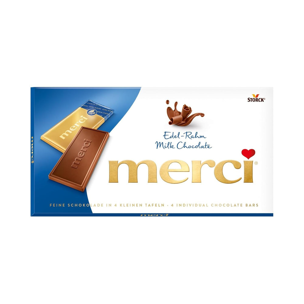 Merci Feincreme-Schokoriegel, 100 Gramm Naty Shop Pralinen 100 Gramm Edle Creme