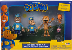 Dog Man Movie Actionfiguren-Multipack-Set von Jakks Pacific, enthält bewegliche 6-cm-Figuren – Spielzeuge, die vom Film Lil Petey, Petey, Chief und Flippy inspiriert sind! Naty Shop Actionfiguren