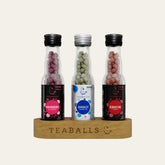 TEABALLS - Set de 3 POWER TEA MIX - ZMEURĂ, ENERGIE, CIREȘE Pentru aproximativ 120 de cești de ceai
