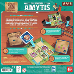 Game Factory 646044 Un oraș pentru Amytis, joc captivant de dueluri, joc tactic pentru 2 jucători cu vârsta de la 10 ani în sus, joc de societate pentru 2 jucători, joc de petrecere