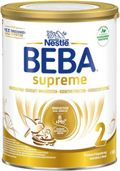 BEBA SUPREME 2 Folgemilch nach 6 Monaten, nur Laktose, palmölfrei, 6er Pack (6 x 800g) Naty Shop