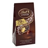 Lindt LINDOR Schokoladenkugeln 70 % Kakao Extra Dark, Beutel mit 99 Gramm Pralinen Naty Shop Standardtitel