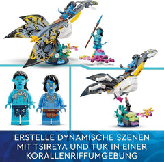 LEGO Avatar Die Entdeckung von Ilu Wasserweg-Bauspielzeug mit Unterwasserfigur Pandora-Sammlungsset für Kinder und Filmfans ab 8 Jahren 75575 Bausets Besuchen Sie den LEGO-Store
