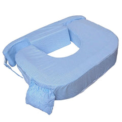 Zwilling plus Stillkissen, 1 Stück Naty Shop Blau weiß 1 Stück (1 Packung) Bezug: 100 Baumwolle / Füllung: 100 Polyurethanschaum, Kaltschaum