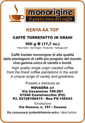 Boabe de cafea Arabica Kenya AA TOP - 500 gr