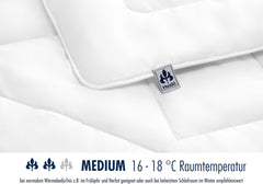 Irisette Noblesse Bettdecke für alle Jahreszeiten – Made in Germany – Bettdecke mit Bezug aus reiner Baumwolle, 135 x 200 cm, Öko-Tex-zertifiziert. Bettdecken und Steppdecken Naty Shop