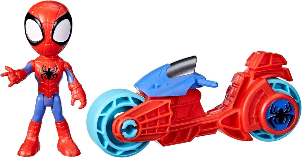 SPIDEY und SEINE FANTASTISCHEN FREUNDE Marvel Spidey Motorradfigur Spielzeug für Jungen und Mädchen ab 3 Jahren Actionfiguren Naty Shop Standardtitel