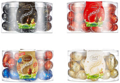 LINDOR-Eier mit Lindt-Schokolade | 4 Kartons à 450 g | LINDOR-Eier mit zartschmelzender Vollmilchschokolade, weißer, dunkler und Haselnussfüllung | Osterschokolade | Geschenk aus Schokolade | Ostereier | Schokoladeneier