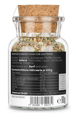 Ankerkraut Eintopf, Linsen, Beans and Gemüse, Gewürz-Mischung, Vielfalt für jeden Geschmack, ohne Geschmacksverstärker, lecker schmecker, 90 g im Korkglas