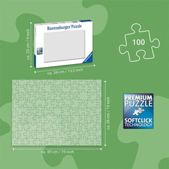 Ravensburger puzzle pentru copii - 10957 Printre dinozauri - Dino puzzle pentru copii de 6 ani și peste, cu 100 de piese în format XXL Puzzle Naty Shop