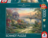 Schmidt Spiele 58785 Thomas Kinkade, New England Harbor, puzzle jigsaw 1000 piese, colorat Puzzle Naty Shop Titlu implicit