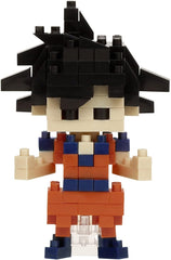 NANOBLOCKS Bandai - Nanoblock - Son Goku - Dragon Ball Z - Mini-Bausteinfigur - Konstruktionsspiel - Bausatz für Manga-Pixel-Figur - NBDB001