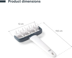 - 68802 - Küchenrollkissen, Tupfwalze, Nudelrolle, Verhindert Blasen im Teig, Ergonomischer Griff, 100% abnehmbar, Spülmaschinenfest, Polypropylen, BPA-frei, 12x19,5 cm