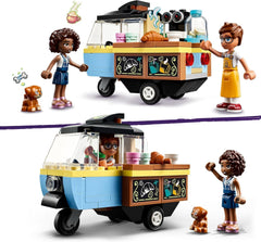 LEGO Friends Rolling Café Kleines Backspielzeug für Kinder, Geschenk für Mädchen und Jungen ab 6 Jahren, Lernspielzeug mit Aliya, Jules und Aira dem Hund 42606 Bausets Beuche den LEGO-Store