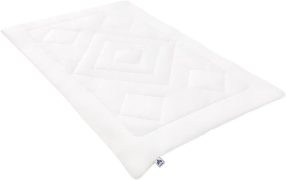 Irisette Noblesse Bettdecke für alle Jahreszeiten – Made in Germany – Bettbezug aus reiner Baumwolle, 135 x 200 cm, Öko-Tex-zertifiziert. Steppdecken und Bettdecken Naty Shop Single 135 cm x 200 cm Mono