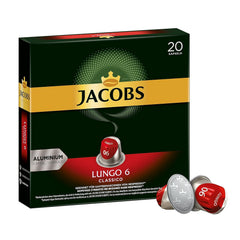 Kaffeekapseln Lungo Classico, Intensität 6 von 12, 10 x 20 Getränke & Kaffeekapseln Espresso Ristretto, Intensität 12 von 12, 200 Nespresso®* kompatible Kapseln, 10 x 20 Getränke