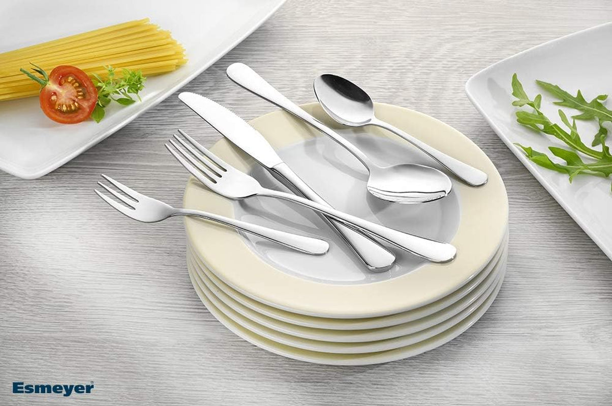Set tacâmuri Sylvia Fabricat din oțel inoxidabil 18/0 Lustruit 30 piese Bucatarie Naty Shop