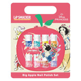 Big Apple Snow White Lip Smacker Nagellack-Set, 9-teiliges Kinder-Nagellack-Set mit elektrischem Nageltrockner, Disney-Prinzessinnen-Nagellack-Geschenke für Kinder