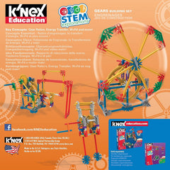 MINT-Forschung Getriebe-Baukastenset, K'NEX Bildung, Basic Fun, 79318, Lernset mit 3 funktionierenden Designs, Technik für Kinder, Konstruktionsspielzeug für Jungen und Mädchen Ab 8 Jahren