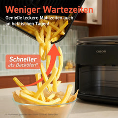 Cosori Turboblaze Heißluftfritteuse Airfryer, 9-in-1, 6 Liter, leise Appliances Naty Shop