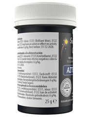 Colorant alimentar Sugarflair Paste Pastel Aztec Blue, colorant alimentar pentru paste, fondant și marțipan, culori concentrate Spectral - 25 g