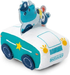 Lilliputiens - Mașina cu fricțiune Marius Rinocerul - Jucărie muzicală și senzorială - Încurajează abilitățile motorii, imaginația și creativitatea copiilor mici - Jucărie de învățare timpurie - De la 18 luni -83440 Jucarii Bebe Naty Shop Marius