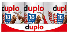 Ferrero duplo Großpackung – Schokoriegel mit feiner Nougatcreme, knuspriger Waffel und feiner Milchschokolade – Karnevals- und Faschingssüßigkeiten – 15 Packungen mit je 18 einzeln verpackten Riegeln