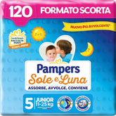 Pampers Soarele si Luna Windeln, Unisex, Junior, Größe 5 (11-25 kg), 120 Windeln Mutter und Kind Naty Shop