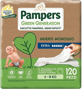 Pampers Green Generation Extra, 4 - 16 kg, weiß, 120 Stk. Mother and Baby Naty Shop 120 Stk