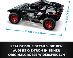 LEGO 42160 Technic Audi RS Q e-tron, ferngesteuertes Rallye-Auto-Spielzeug, Dakar-Rallye-Geländewagen, App-steuerter RC mit Control+, Geschenk für Jungen, Mädchen und Fans ab 10 Jahren zum Bauen