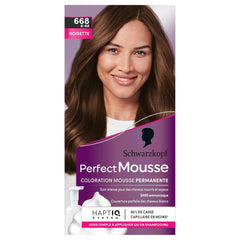 Perfect Mousse spumă de colorare permanentă, 668 Hasellnuss Vopsea pentru par Naty Shop