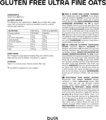 Fein gemahlenes Haferflockenmehl, lose, natürliche schottische Haferflocken, glutenfrei, 2,5 kg, Verpackung kann variieren