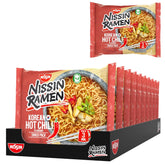 Nissin Ramen – Korean Spicy Chili, 10er-Pack Instant-Nudeln nach asiatischer Art, basierend auf einem koreanischen Rezept, schnell und einfach asiatisches Essen zuzubereiten (10 x 65,2 g)