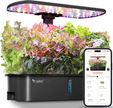 LPH-Air Hydroponic Grow Systems Kits WiFi gesteuert durch App 24W Smart Indoor Garden Grow Light Vollspektrum 10 Kapseln Pflanzgefäß Indoor Gardening Geschenkset