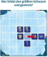 KOSMOS 691554 Aqualin – Schwarmtaktik für zwei, Zwei-Spieler-Spiel, Brettspiel für genau 2 Spieler ab 10 Jahren, Strategiespiel